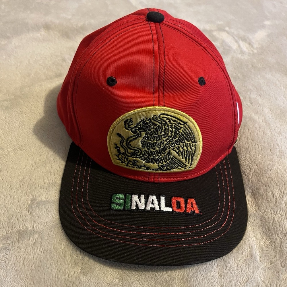Sinaloa Mexico Cap Men One Size Red Snapback Adjustable Streetwear‎ Trucker Hat